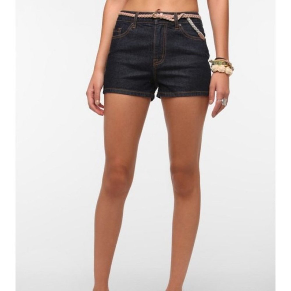 BDG Erin High-Rise Dark Wash Denim Shorts